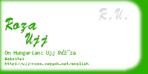 roza ujj business card